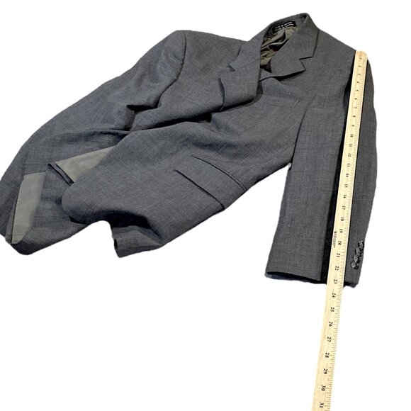 Stafford Jacket Mens 40 Short Gray Wool Lined Sport Classic Professor Office - Picture 7 of 16